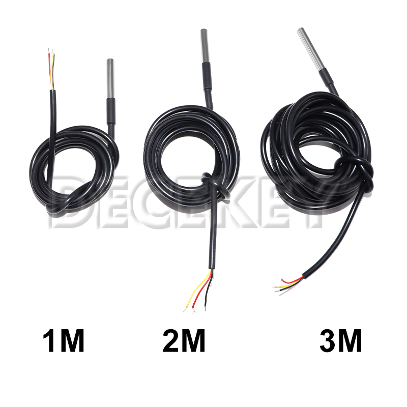 Ds18B20 - Edelstahl Wasserdichter DS18b20 1/2/3M Gewinde-Temperaturfühler Temperatursensor