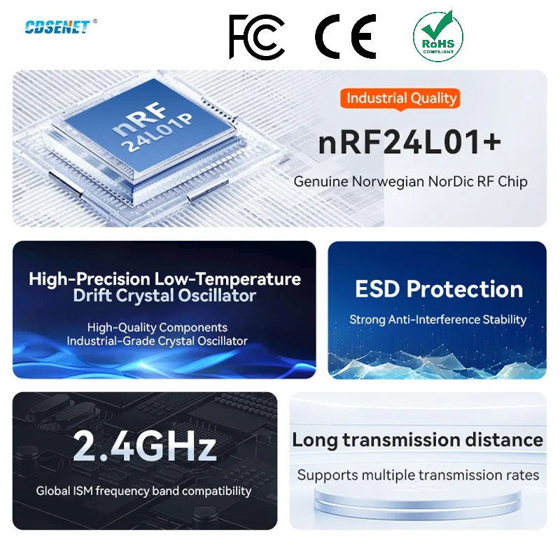 Nrf24L01 - 2 Stück nRF24L01+ PA LNA 2,4GHz