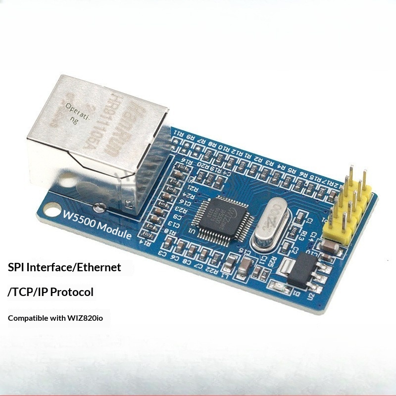 Ethernet W5500 - W5500 Ethernet-Netzwerkmodul SPI TCP/IP 10/100Mbps RJ45