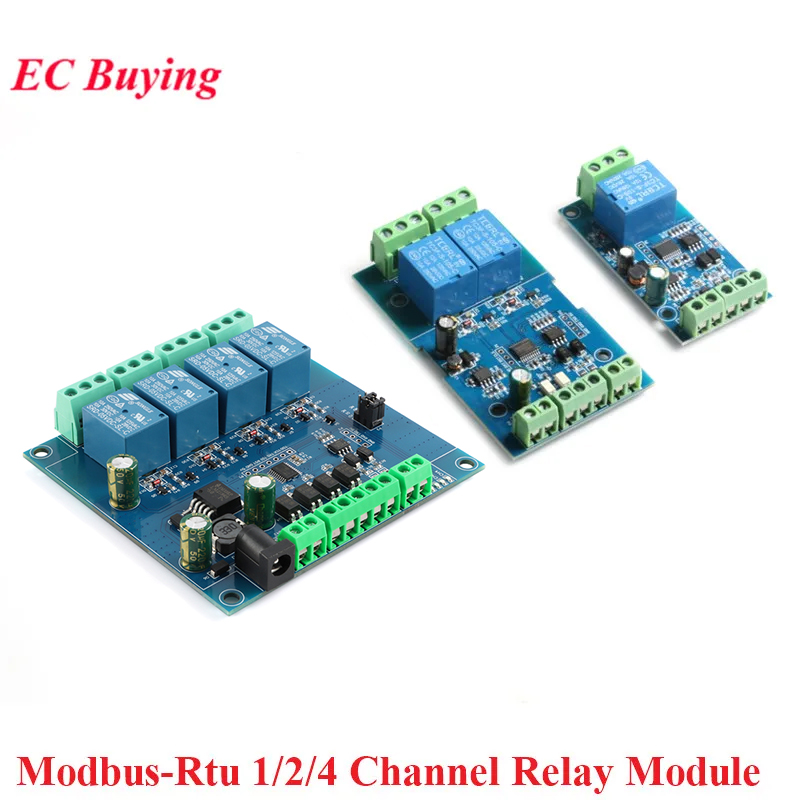 Relay Module 4 Channel - Modbus RTU-Relaismodul 1 2 4 Kanal