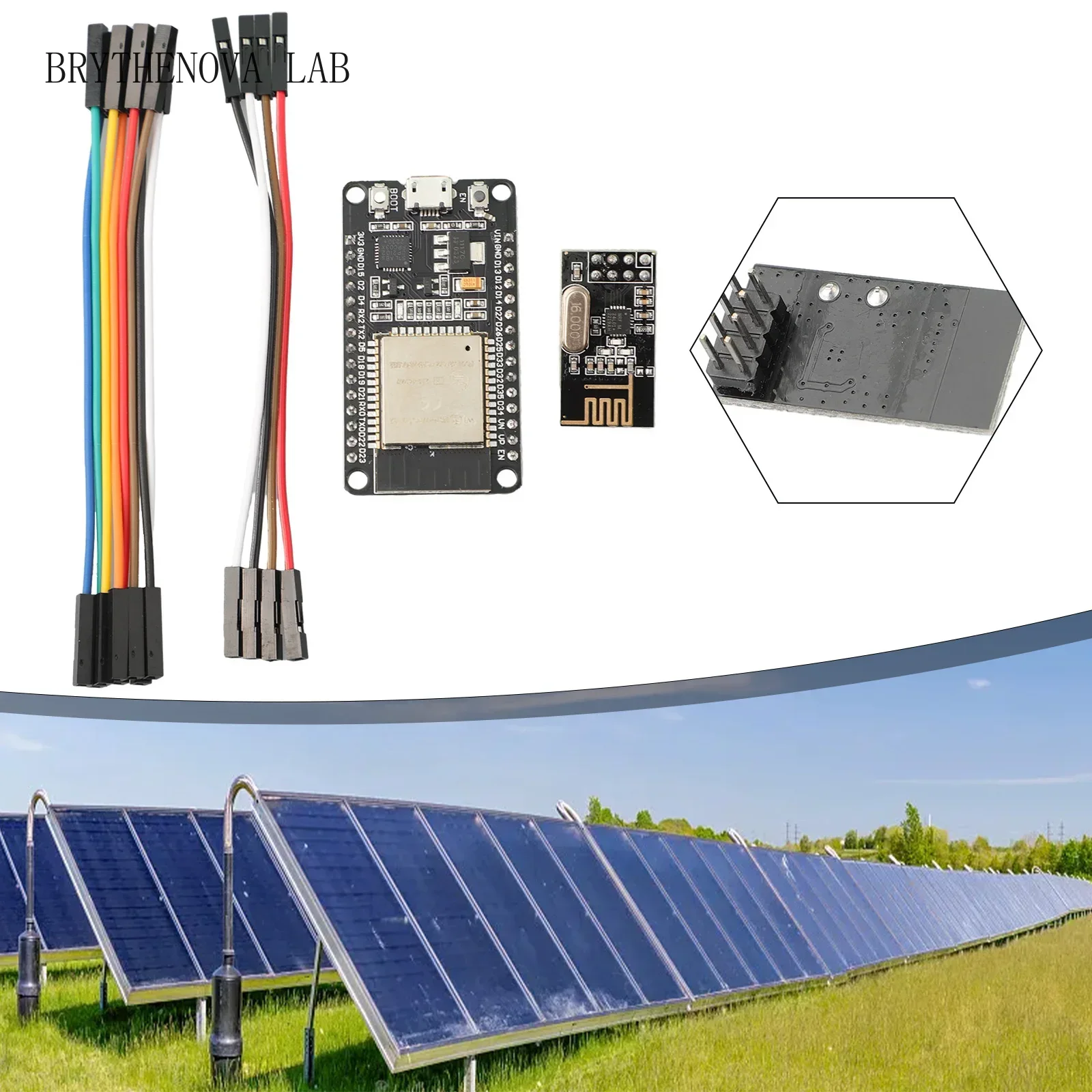 Nrf24L01 - ESP32+NRF24L01+Kabel DTU für Hoymiles Kit Mühelose