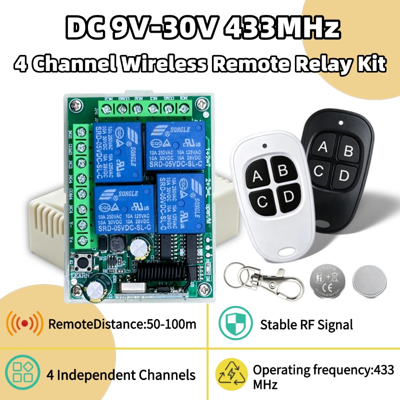 Ir Remote Module - 433MHz Universelle Drahtlose Fernbedienung DC 12V