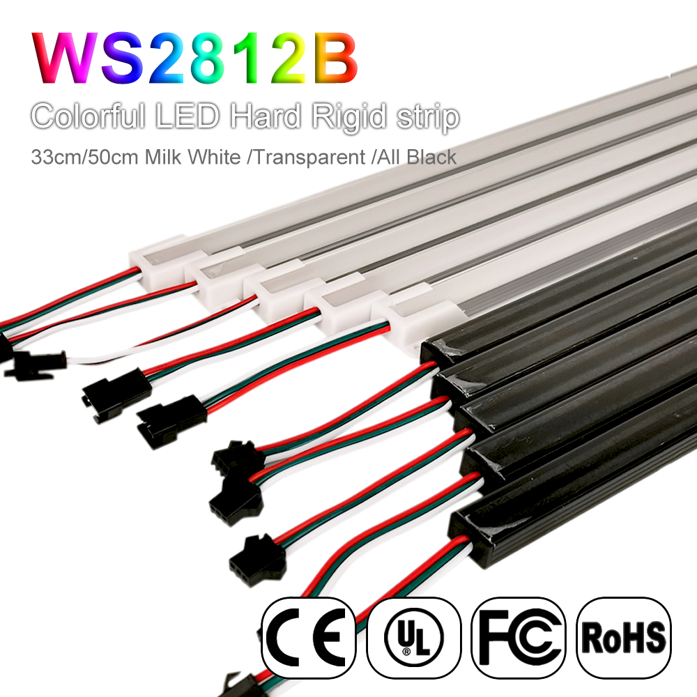 Ws2812B Strip 5V - 33/50 cm LED-Aluminium-Schrankleuchte WS2812B U-Profil, harter