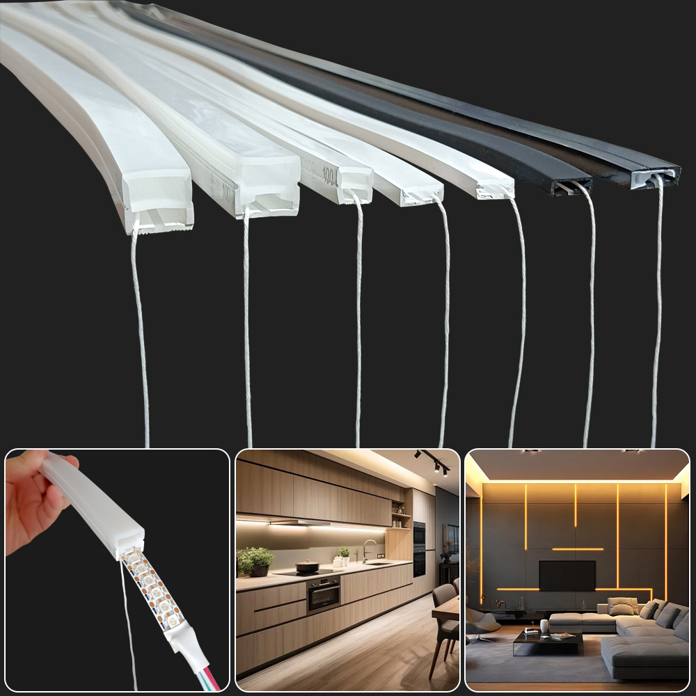 Ws2812B Strip 5V - Wasserdichte Silikon-Neon-Schutzhülle Flexibles Weiches Silikagel für