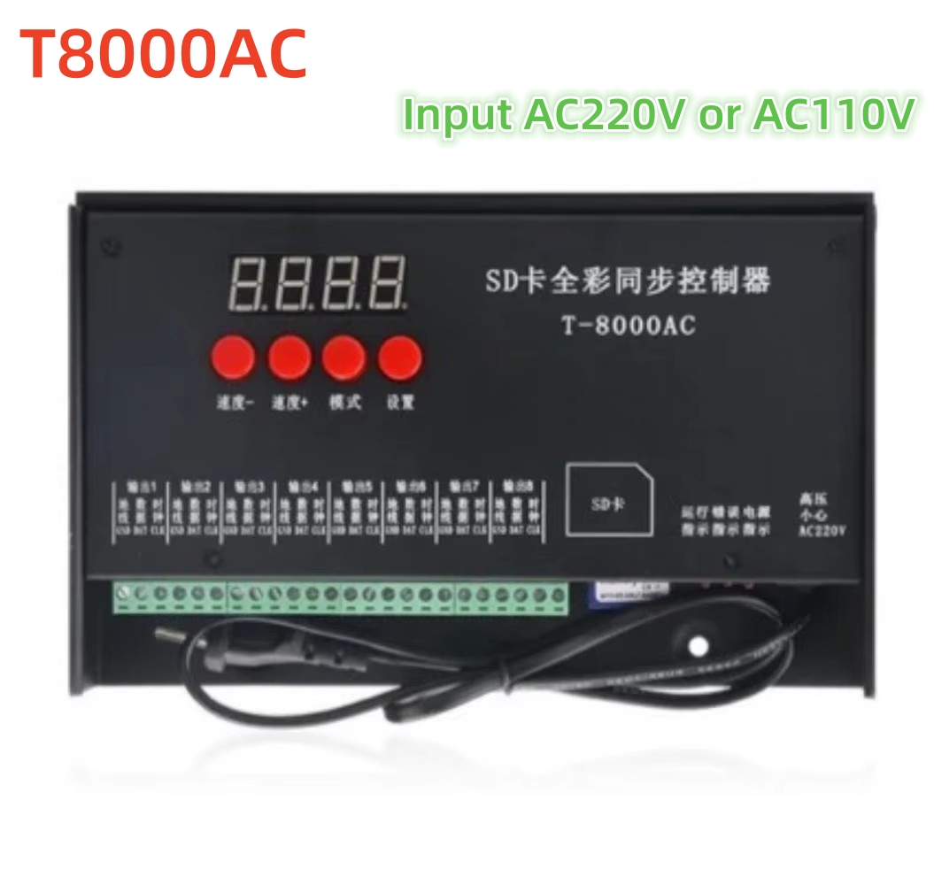 Ws2812B - 8192 Pixel T8000AC T-8000 AC 220