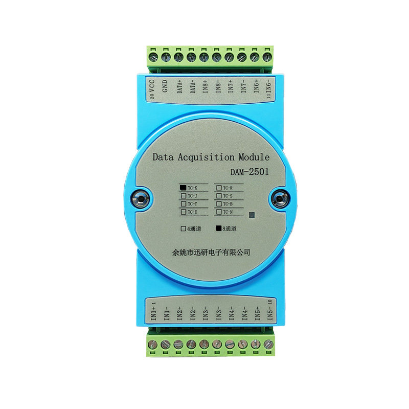 Thermocouple Module K Type - 4/8-Kanal K-Typ Thermoelement TC-Eingangserfassungsmodul, Temperaturerfassungsmodul, Rotary