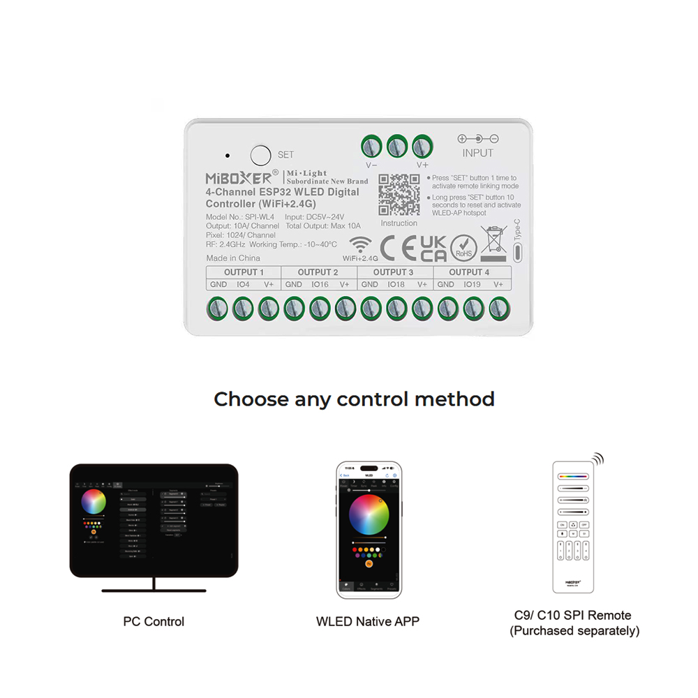 Miboxer SPIW5-4 5in1 SPI LED-C – Ws2812B Bewertung und Preis