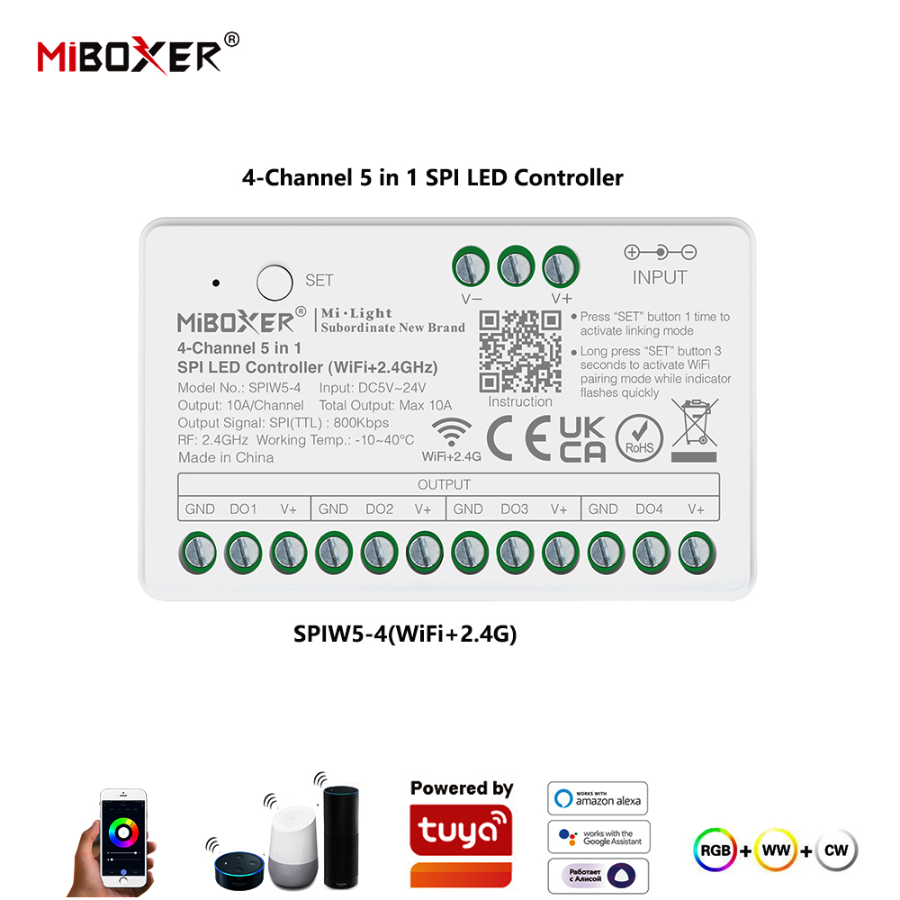 Miboxer SPIW5-4 5in1 SPI LED-C – Ws2812B Bewertung und Preis