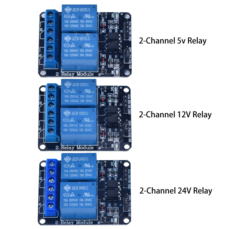 DC 5V 12V 24V 1 2 4 6 8 Kanal  – Relay Module 4 Channel Bewertung und Preis