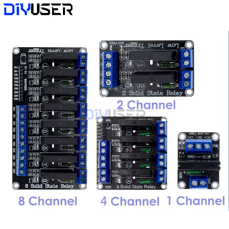 DIYUSER 5V 1 2 4 8 Kanal SSR G – Relay Module 4 Channel Bewertung und Preis