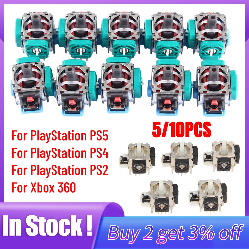 10/5 stücke 3D Analog Joystick – Joystick Module Bewertung und Preis