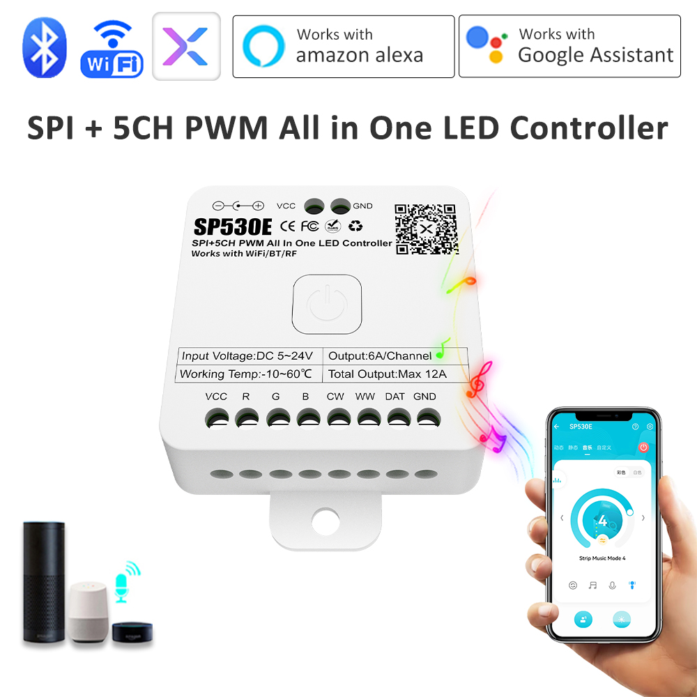SP530E All-in-One LED-Controll – Ws2812B Strip 5V Bewertung und Preis