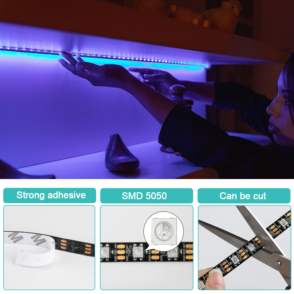 WS2812B Led-leuchten DC5V Smar – Ws2812B Strip 5V Bewertung und Preis